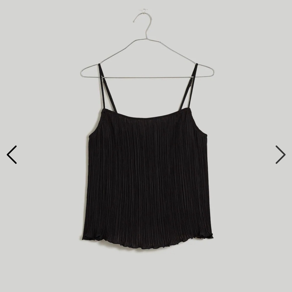 NWT Madewell Plissé Crop Cami Tank (S)